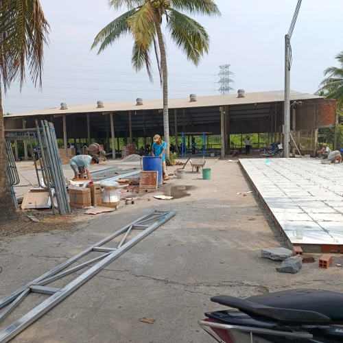 NHÀ KHUNG THÉP VÁCH PANEO