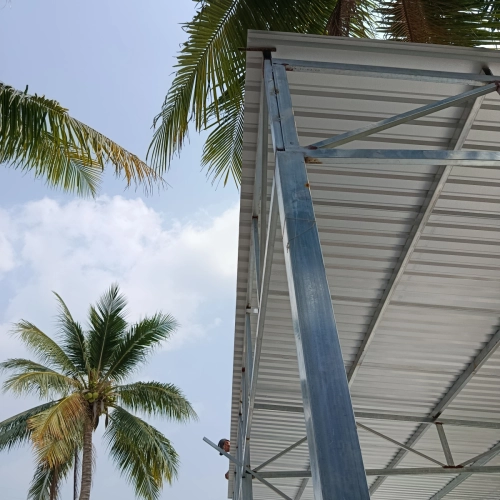 NHÀ KHUNG THÉP VÁCH PANEO