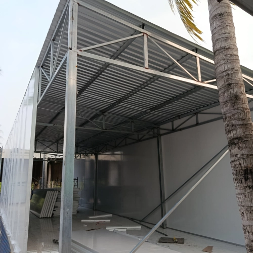 NHÀ KHUNG THÉP VÁCH PANEO