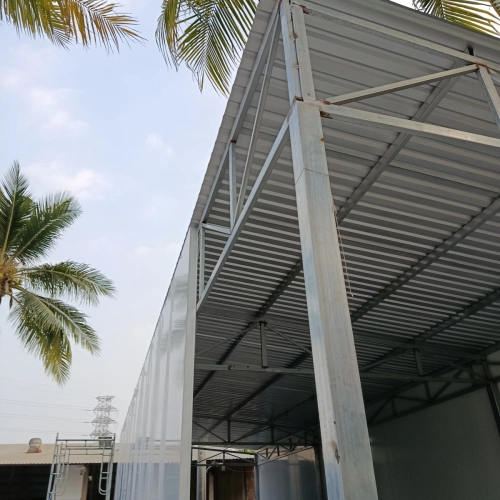 NHÀ KHUNG THÉP VÁCH PANEO