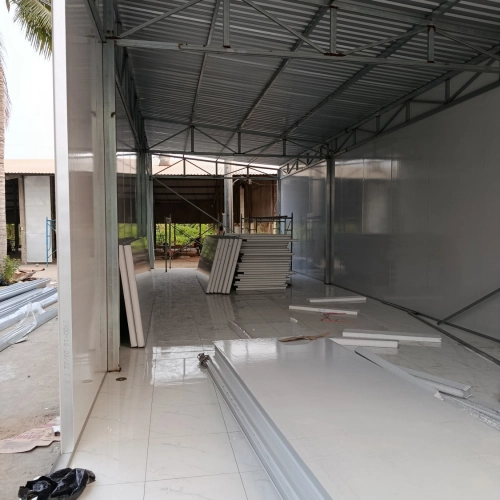 NHÀ KHUNG THÉP VÁCH PANEO