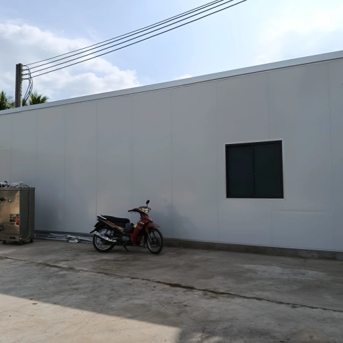 NHÀ KHUNG THÉP VÁCH PANEO