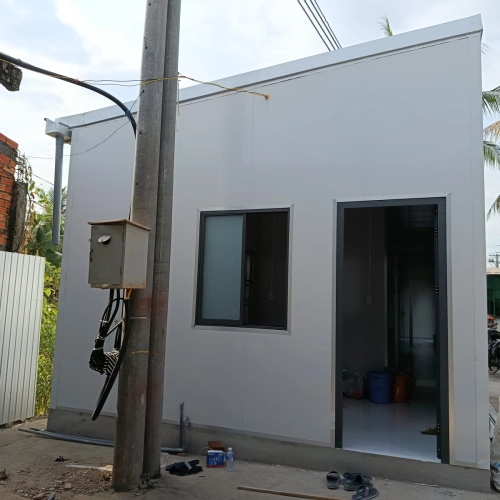 NHÀ KHUNG THÉP VÁCH PANEO