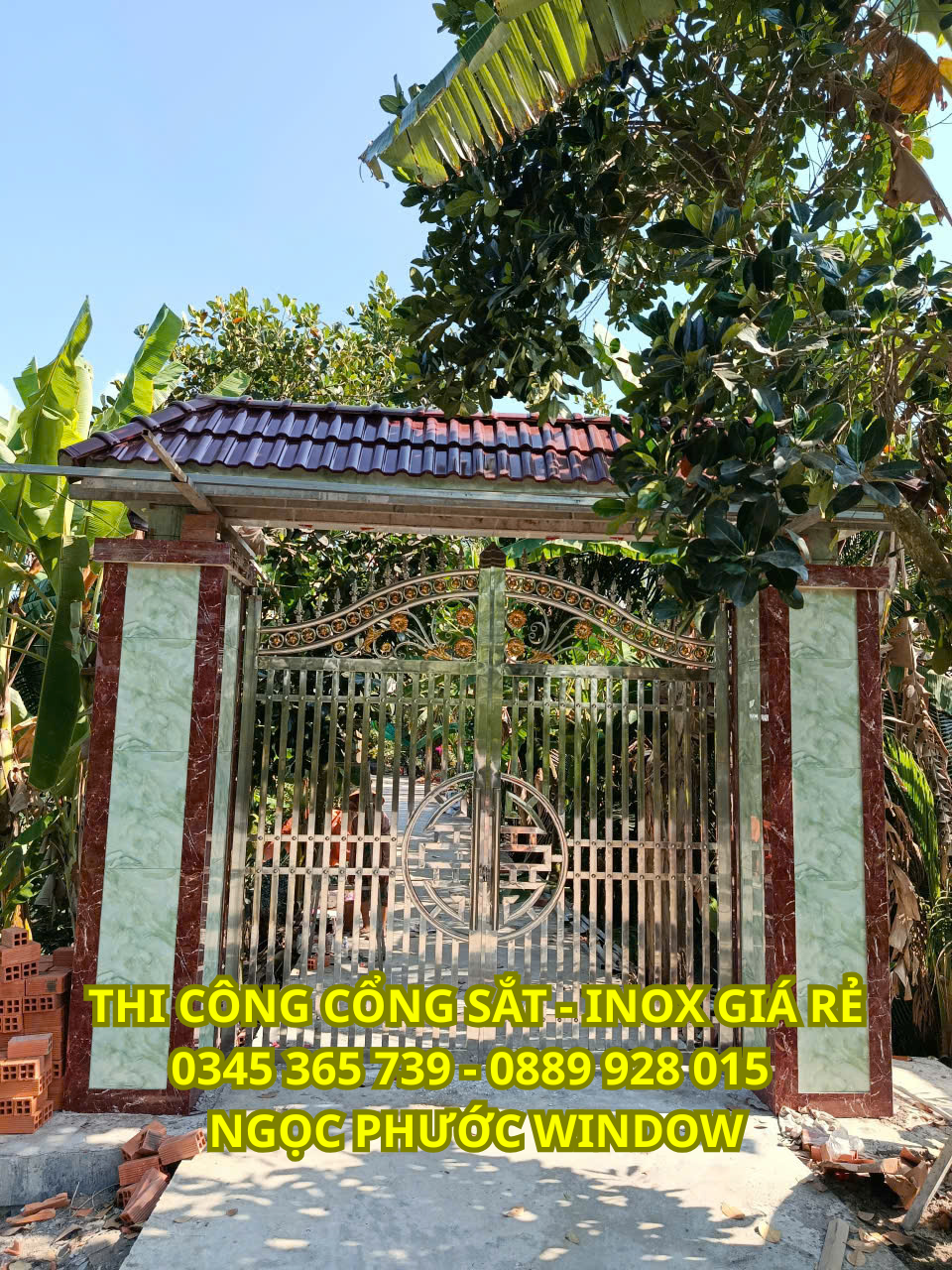 THI CÔNG CỔNG SẮT - INOX TIỀN GIANG